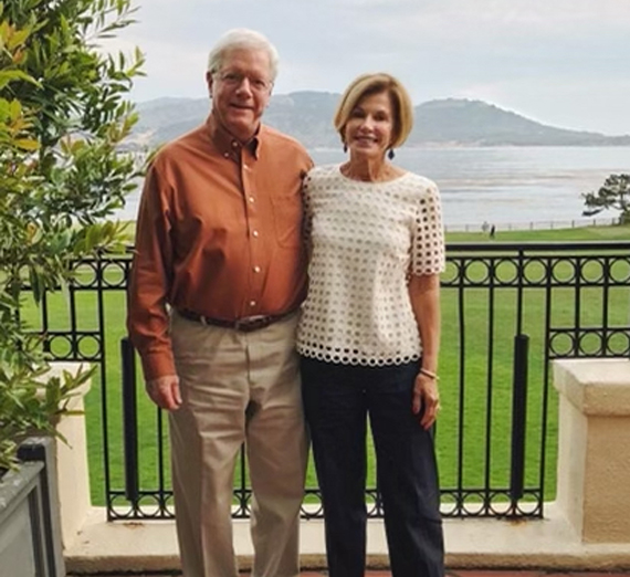 An aerial view of campus showing College Hall and the Spires of St. Aloysious